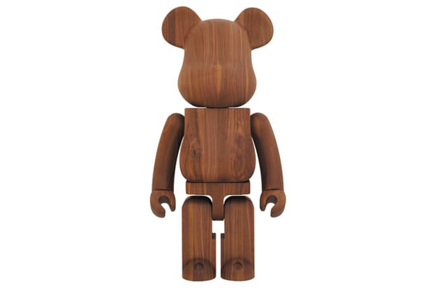 Karimoku x Medicom Toy Walnut 1000% Bearbrick 胡桃木製聯名玩偶