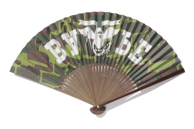 A Bathing Ape EXPLOSIVE CAMO FOLDING FAN 迷彩折扇