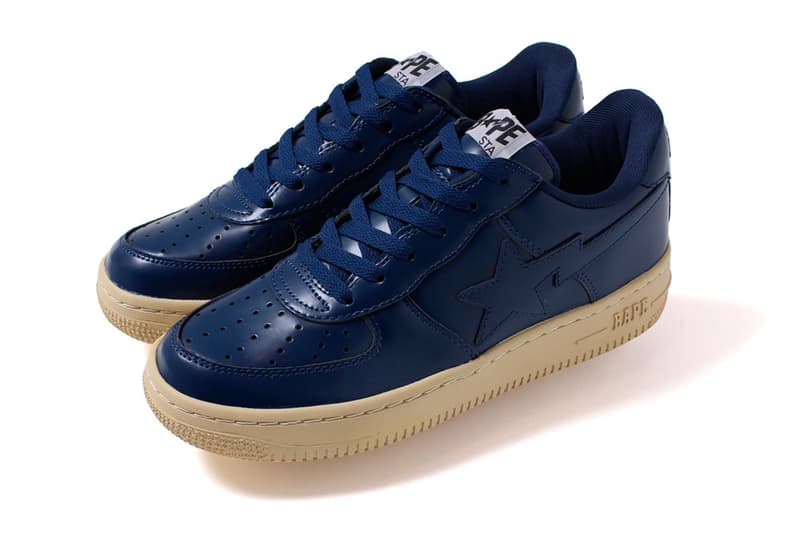 A Bathing Ape GLASS LEATHER BAPESTA 系列鞋款