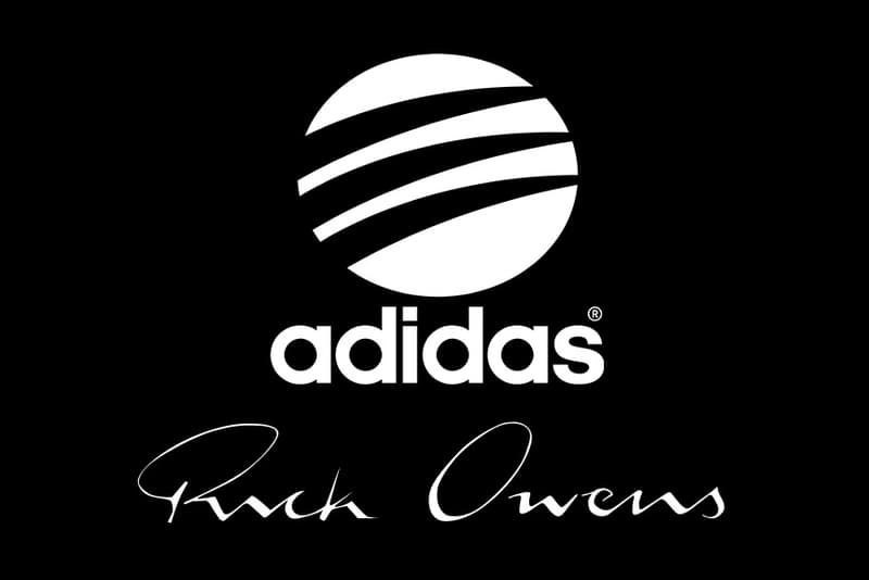 adidas X Rick Owens 聯名企劃公佈