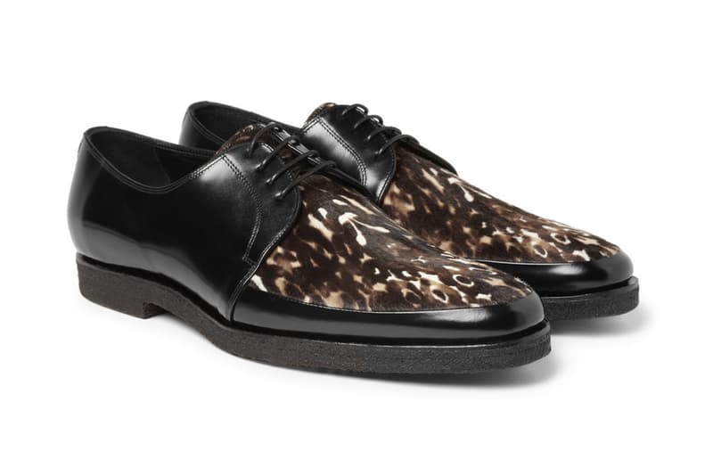Burberry Prorsum 2013 秋冬 Printed Ponyskin and Leather Derby Shoes 皮鞋
