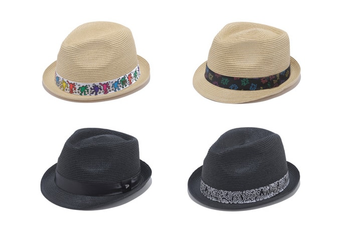 Keith Haring x New Era EK Collection 2013 夏季藤編軟呢帽款