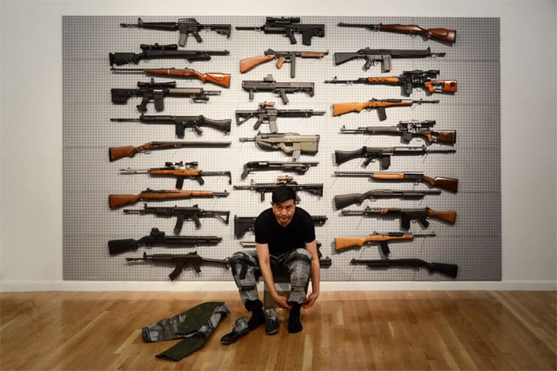 Liu Bolin 作品「Gun Rack」於紐約 Eli Klein Fine Art Gallery 藝廊