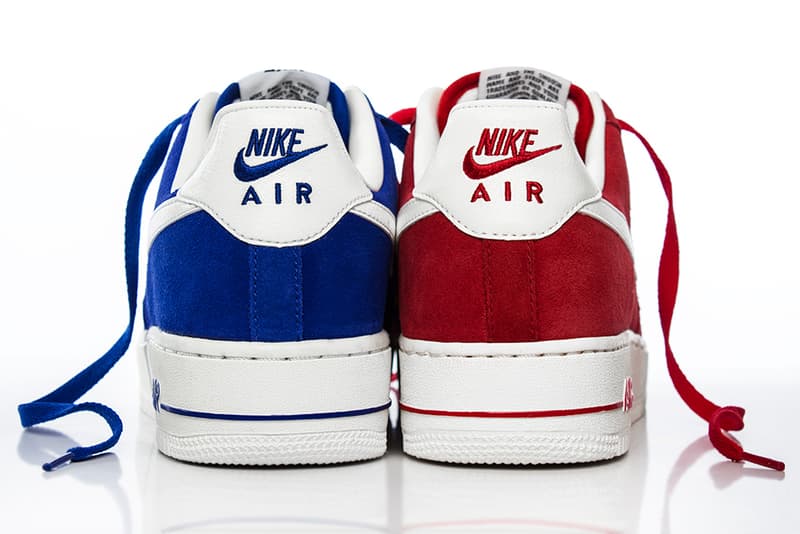 Nike Air Force 1 Hyper Blue & University Red 配色