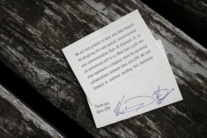 OTH  x Taka Hayashi x Vans 聯手打造新款 Style 36 Originals LX