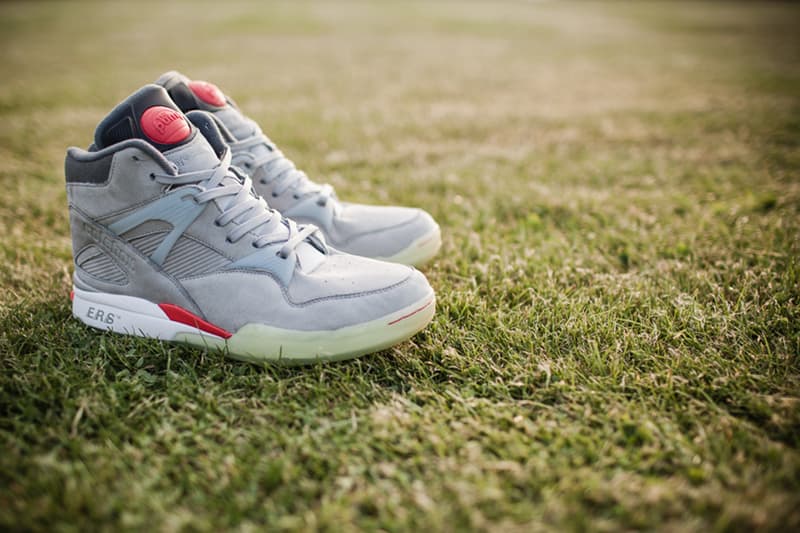 Solebox x Reebok OmniZone Pump Butter Grey/Reflective Silver 聯名球鞋
