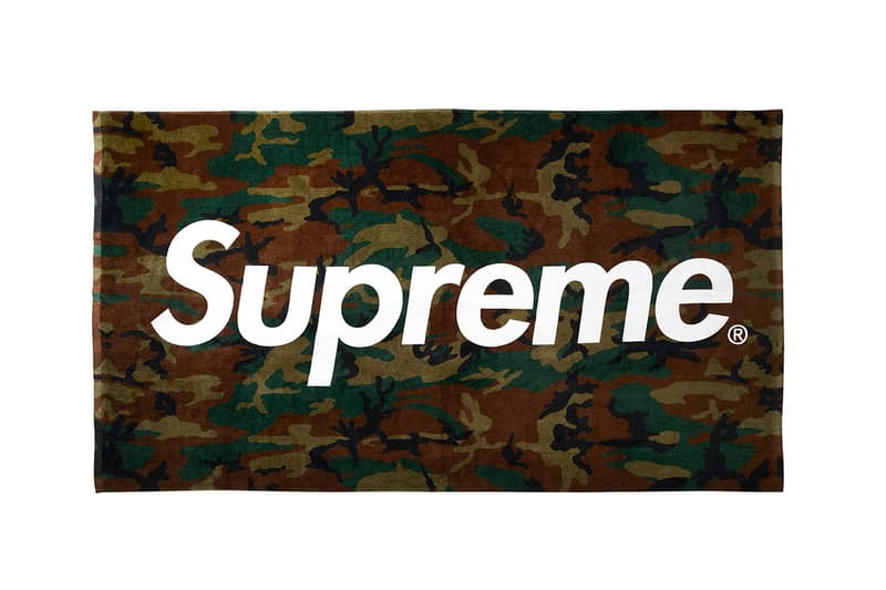 Supreme 迷彩沙灘巾