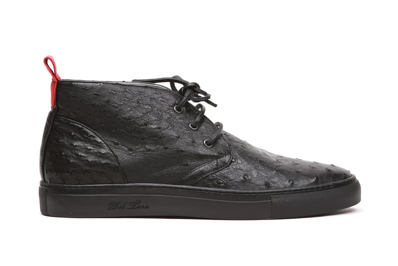 Del Toro Black Ostrich Alto Chukka Sneaker 鞋款