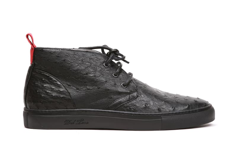 Del Toro Black Ostrich Alto Chukka Sneaker 鞋款