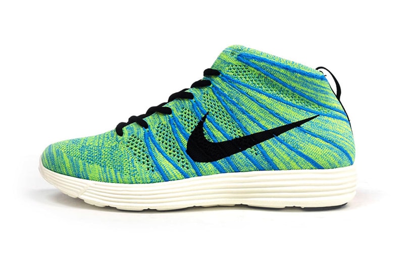 Nike Lunar Flyknit Chukka Green/Blue/Pink 配色