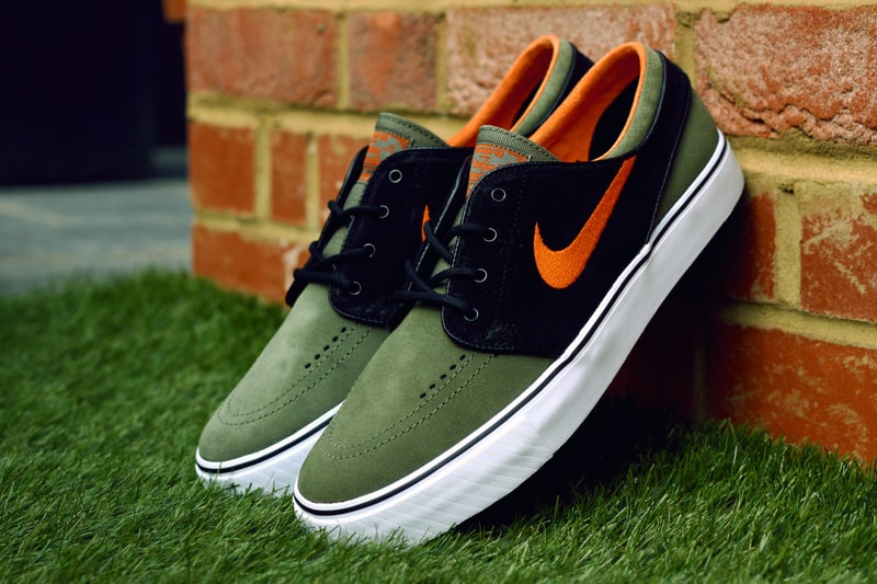 Nike SB Zoom Stefan Janoski Medium Olive/Urban Orange-Black 配色