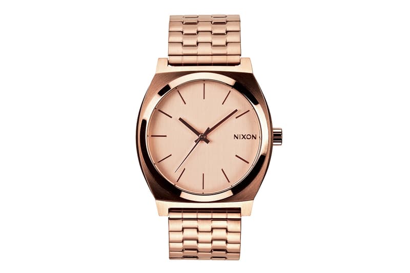 Nixon「Time Teller」玫瑰金腕錶