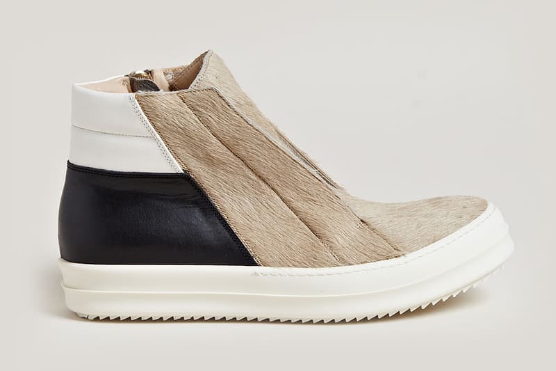 Rick Owens “Pony Hair” 系列鞋款
