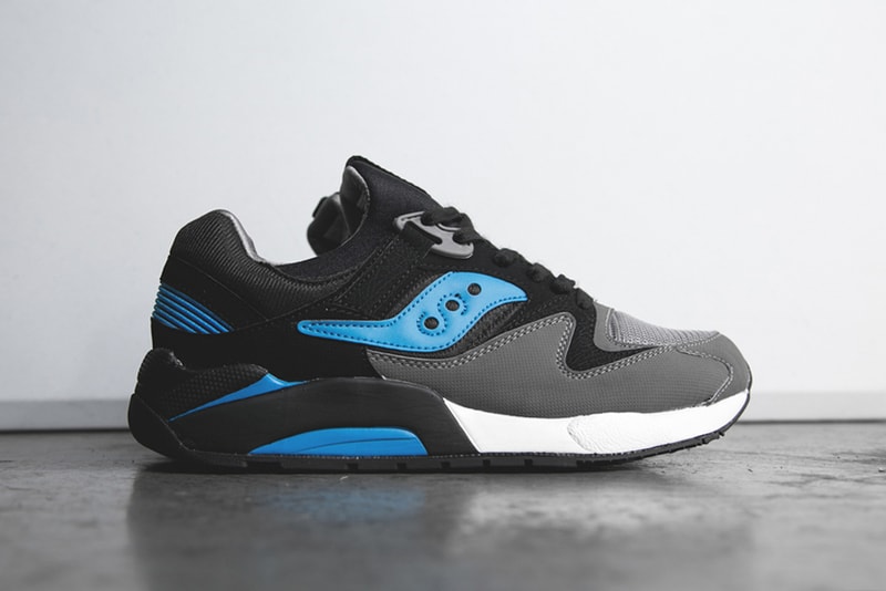 Saucony Grid 9000 Black/Royal Blue 跑鞋