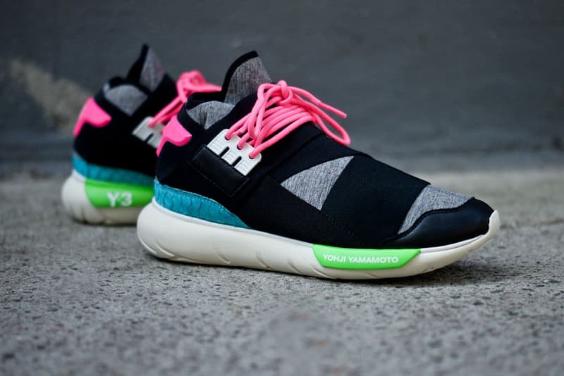 Y-3 Qasa High Black/Neon 鞋款