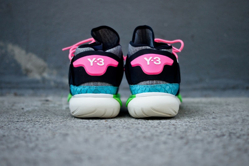 Y-3 Qasa High Black/Neon 鞋款