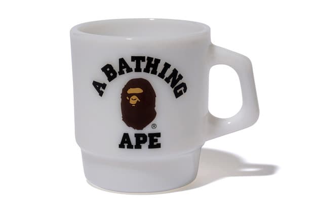 A Bathing Ape x Fire-King College Mug 聯名馬克杯