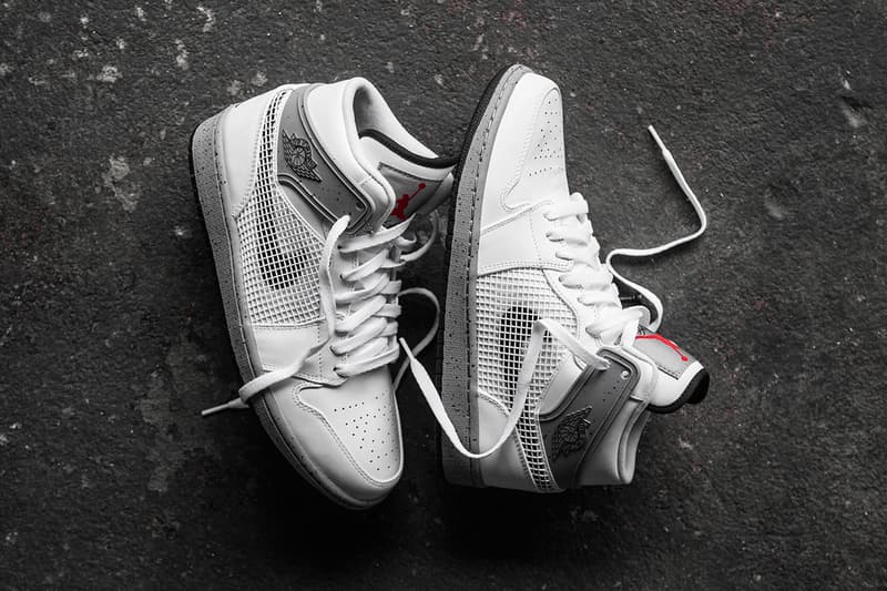 Air Jordan 1 Retro ’89 White/Cement Grey-Black 仔细鉴赏