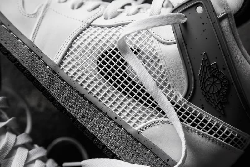 Air Jordan 1 Retro ’89 White/Cement Grey-Black 仔细鉴赏