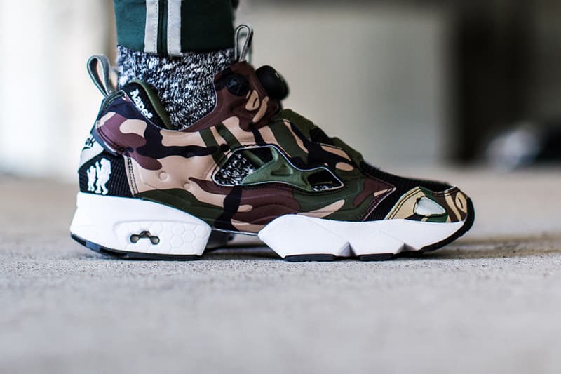 AAPE by A Bathing Ape x Reebok Pump Fury 聯名鞋款