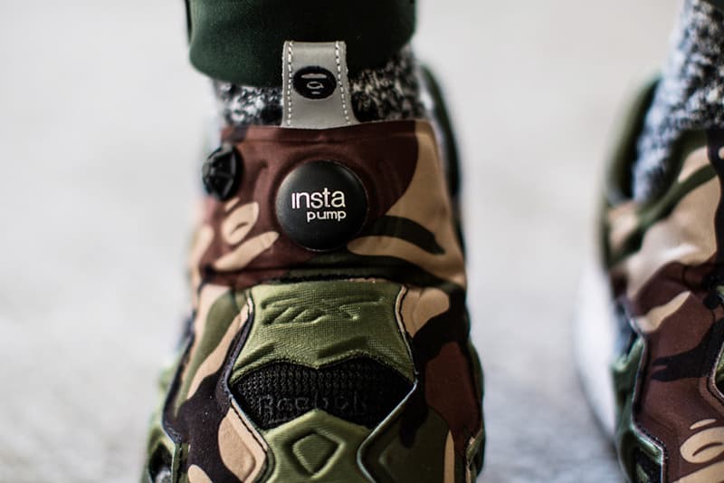 AAPE by A Bathing Ape x Reebok Pump Fury 聯名鞋款