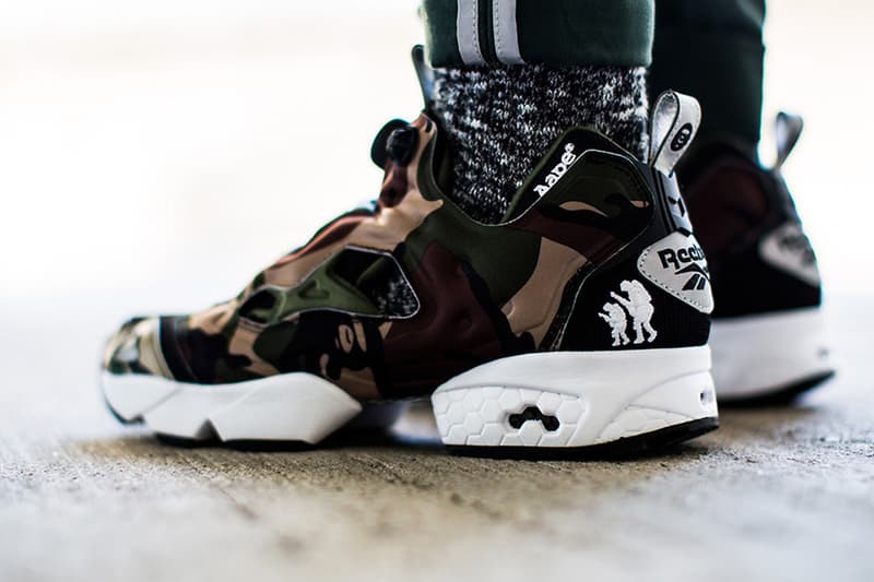 AAPE by A Bathing Ape x Reebok Pump Fury 聯名鞋款