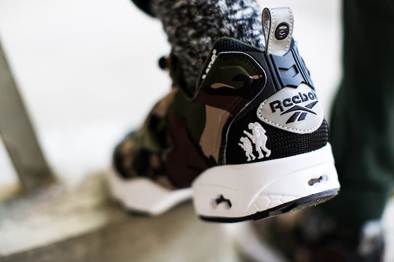 AAPE by A Bathing Ape x Reebok Pump Fury 聯名鞋款