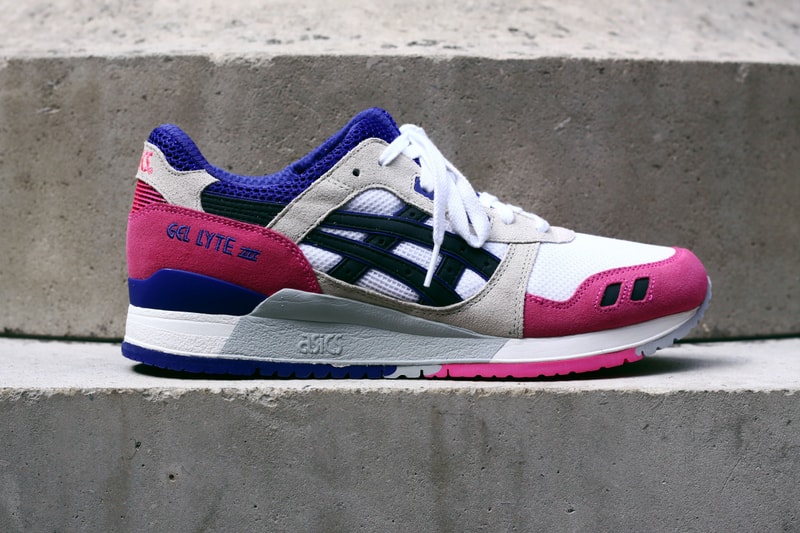 ASICS Gel Lyte III White/Black/Pink 配色