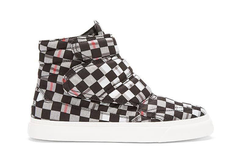 McQ Alexander McQueen Black Tartan High-Top Sneakers 高筒球鞋