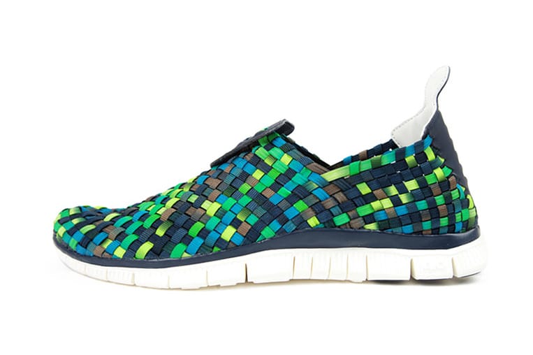 Nike Free Woven 4.0 Obsidian/Squadron Blue-Smoke-Poison Green 配色