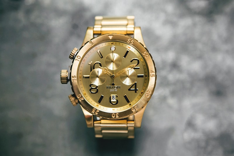 Nixon 48-20 Chrono「All Gold」全金腕錶