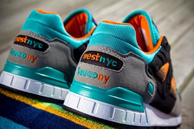WEST NYC x Saucony Shadow 5000「Tequila Sunrise」聯乘鞋款