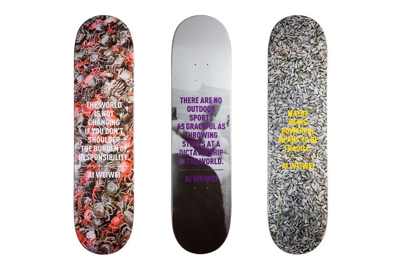 Ai Weiwei x Sk8room 2013 秋冬限量滑板系列