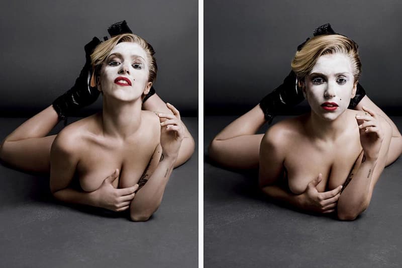 Lady Gaga 裸身入鏡爲《V Magazine》第 85 期拍攝造型特輯