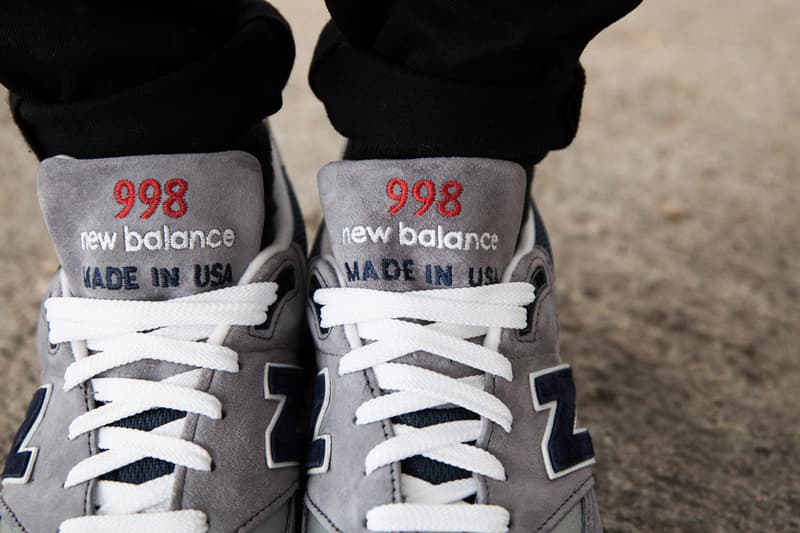 New Balance M998 Grey/Navy/Red 配色