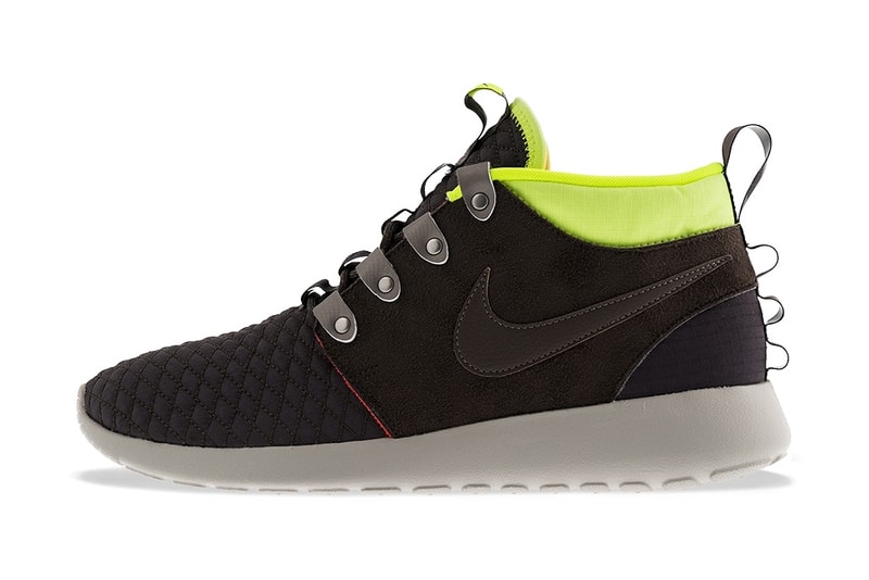 Nike Roshe Run Mid 2013 冬季 Newsprint/Smoke-Volt-Total Crimson 配色