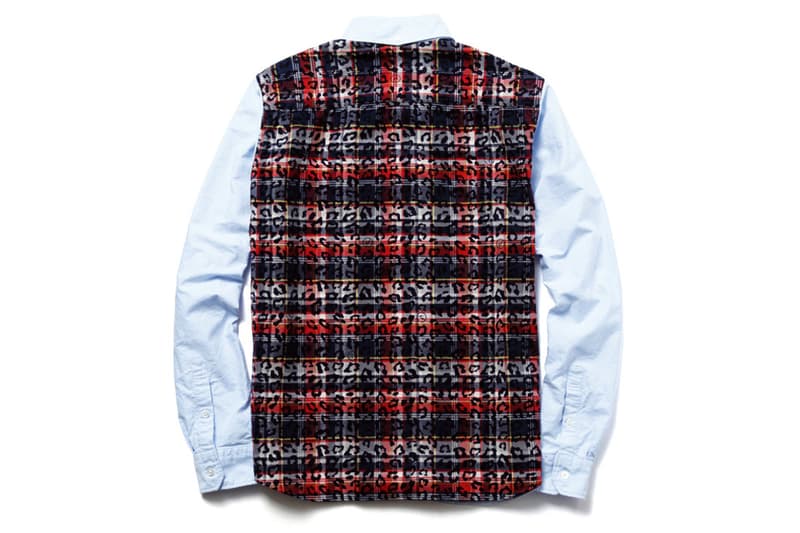 uniform experiment 豹紋細節牛津襯衫