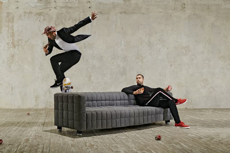 Eric Koston 為俄羅斯版《Esquire》拍攝「Flying Pizza」造型特輯