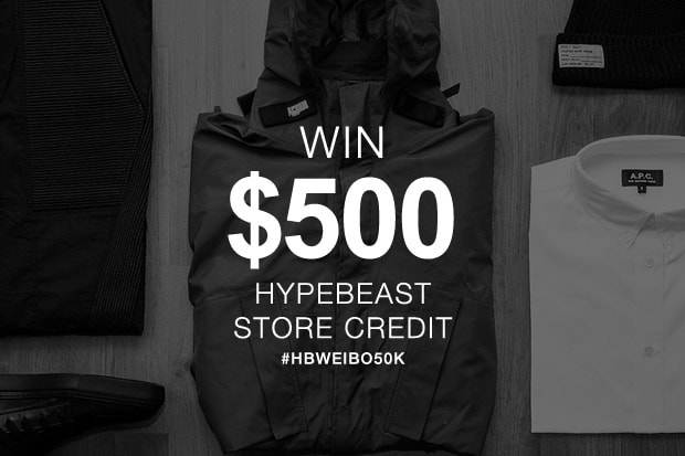 得獎者公布！慶祝 HYPEBEAST 國際中文版微博粉絲衝破 5 萬大關 線上贈獎活動開催！