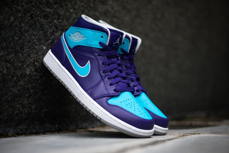 Air Jordan 1 Mid Purple/Gamma Blue 配色