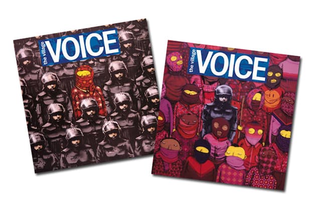 Banksy 與 Os Gemeos 聯手為最新一期《Village Voice》設計封面