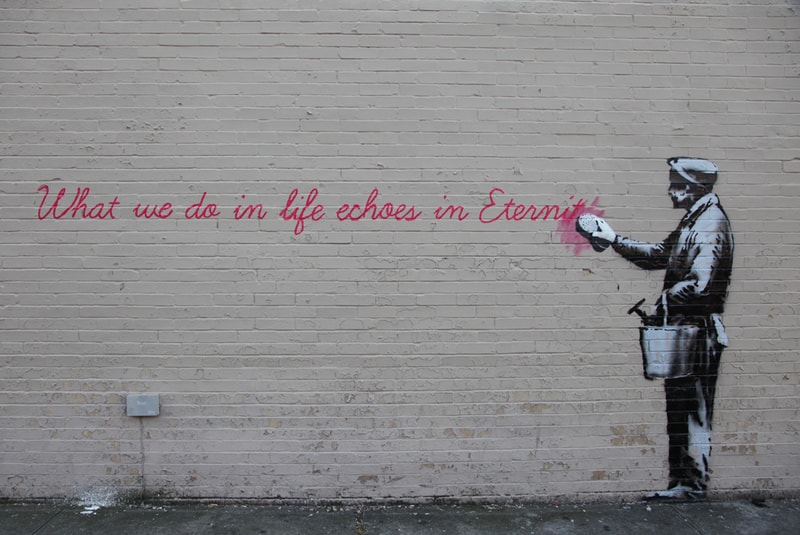 Banksy 藝術企劃「Better Out Than In」最新創作「Gladiator」 