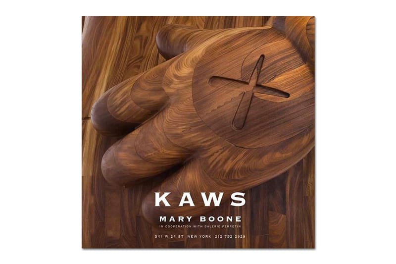 KAWS 最新巨型木製 Companion 裝置展覽 @ Mary Boone Gallery