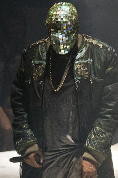 Maison Martin Margiela 爲 Kanye West 的 Yeezus 巡回演唱會打造專屬水晶面罩