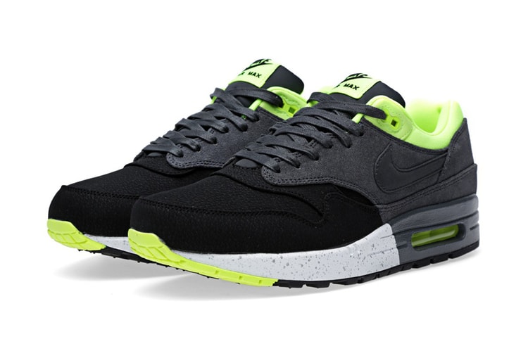 Nike Air Max 1 Premium Black/Anthracite/Volt 配色