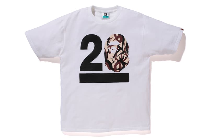 NOWHERE / A Bathing Ape 20 周年「BAPELAND CAMO」迷彩 T-Shirt 系列