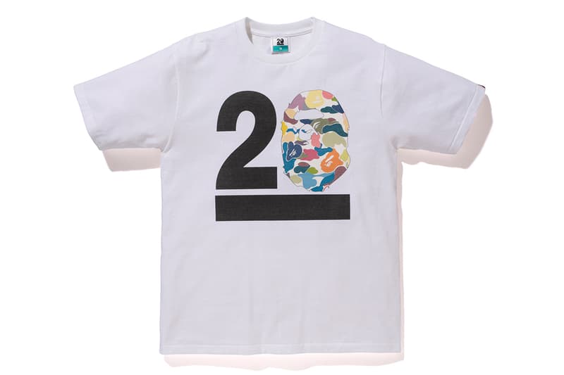 NOWHERE / A Bathing Ape 20 周年「BAPELAND CAMO」迷彩 T-Shirt 系列
