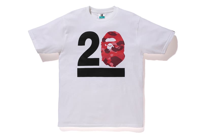NOWHERE / A Bathing Ape 20 周年「BAPELAND CAMO」迷彩 T-Shirt 系列