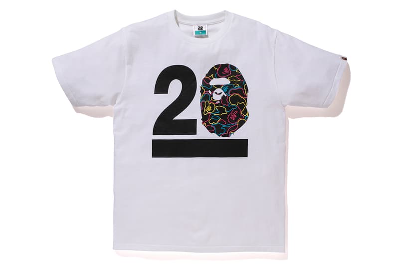 NOWHERE / A Bathing Ape 20 周年「BAPELAND CAMO」迷彩 T-Shirt 系列