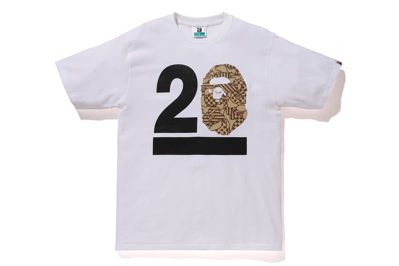 NOWHERE / A Bathing Ape 20 周年「BAPELAND CAMO」迷彩 T-Shirt 系列
